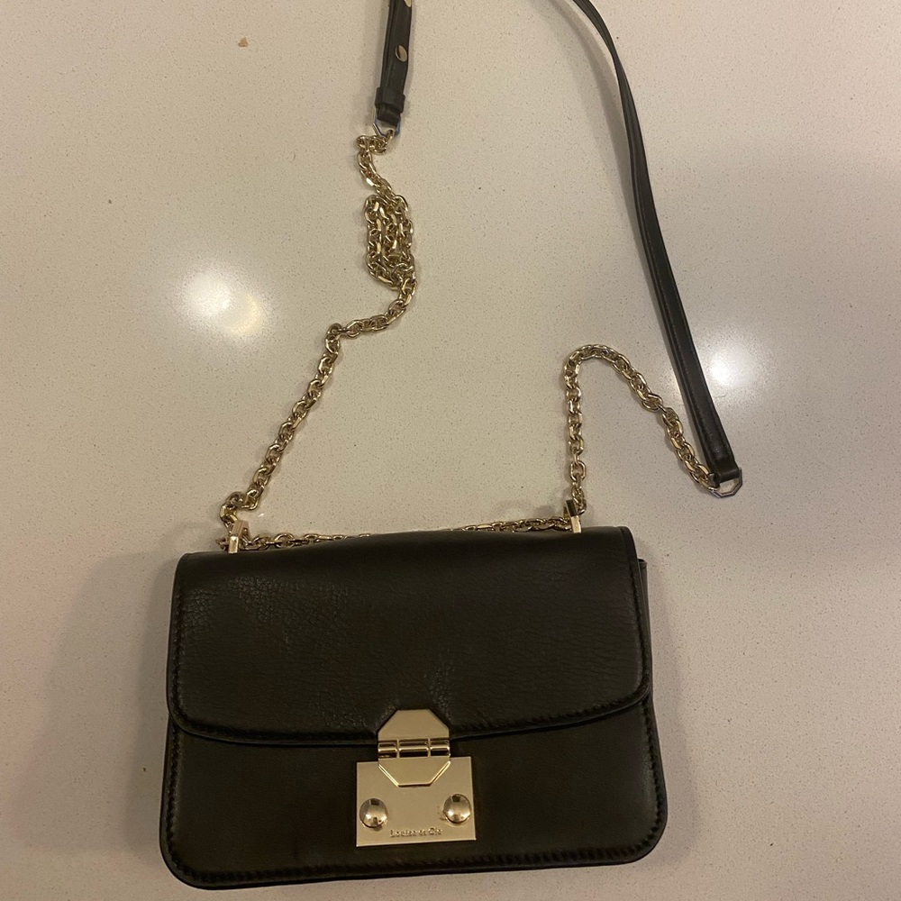 Louise et Cie Black Leather Crossbody Purse